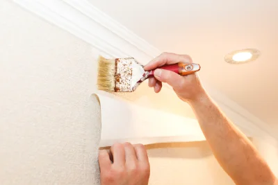 Pose de papier peint à Lannoy-Cuillère — revêtements muraux et toiles de verre